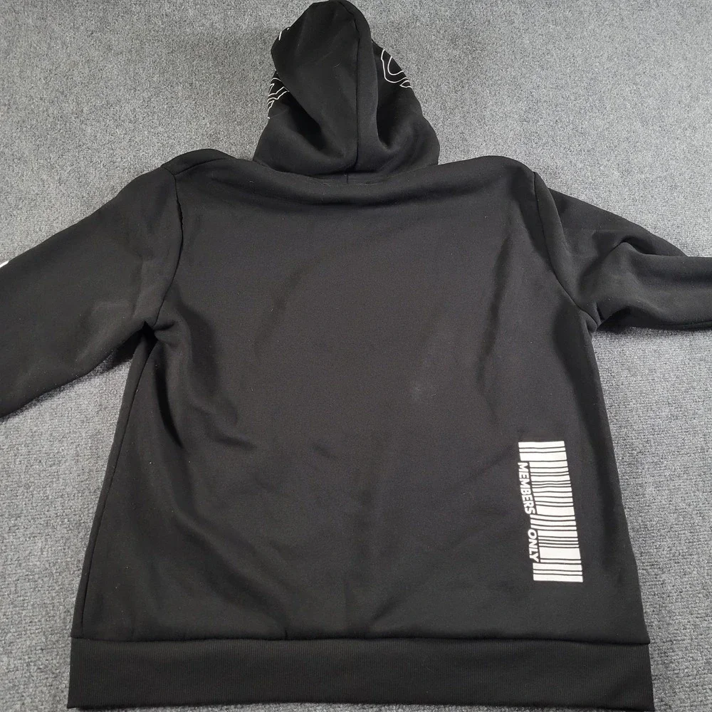 Members Only Hoodie Mens XL Upside Down Teddy Face‎ Born To Be Graphic Pullover